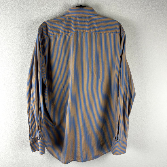 Robert Graham Shirt Mens XL Flip Cuff Striped Button Up Long Sleeve Career - Picture 11 of 14